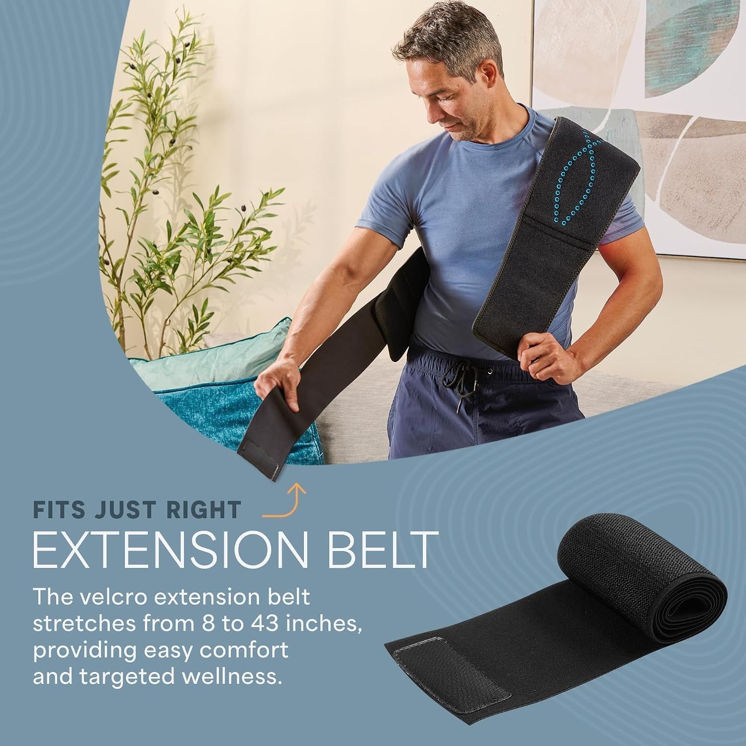Lifepro Red Light Therapy Belt, 660nm & 850nm Near Infrared Light Therapy Device, Adjustable Portable LED Body Wrap for Wellness, Relaxation & Recovery
