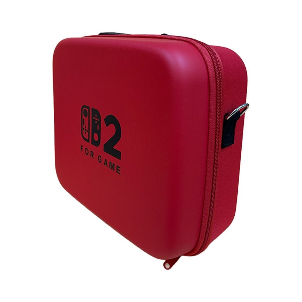 Nintendo Game Traveler Deluxe System Case for Switch 2, Hard Shell Protective Travel Case, Console & Accessory Storage | Red HL-009 