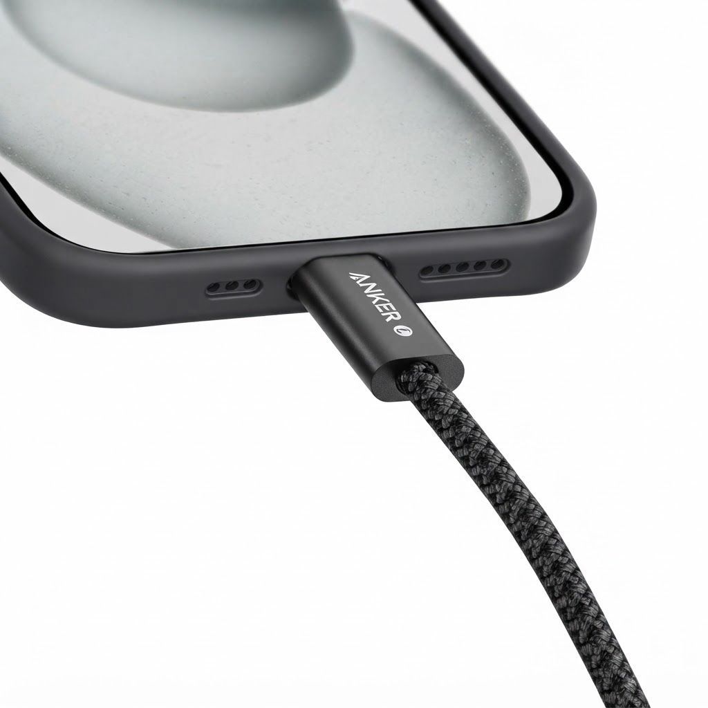 Anker Zolo USB C to USB C Cable 240W Fast Charging Braided Cord 6ft Dirt-Resistant Slim Connector