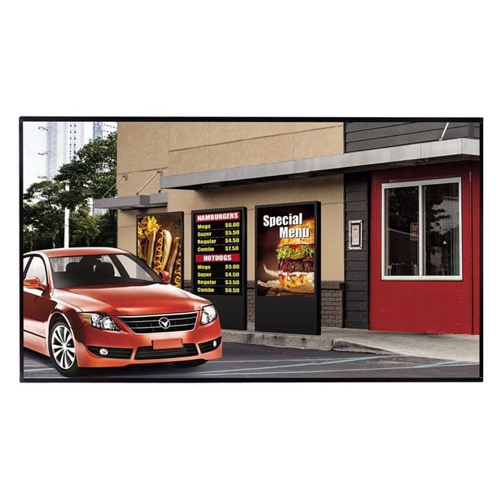 LG UHD High Brightness Open Frame Display 75 Inch, Outdoor Monitor, webOS 3.0 - Black - 75XF3C