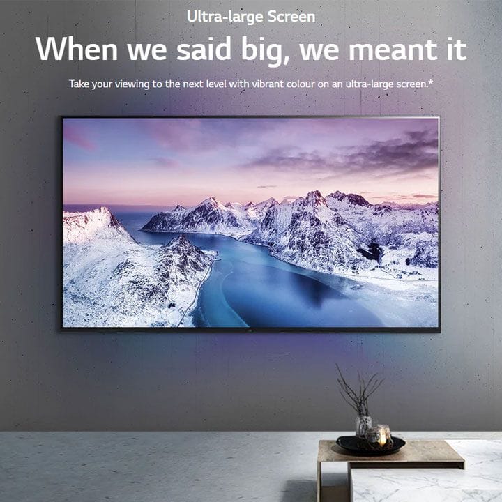 LG 86" UHD 4K TV 86UQ Series