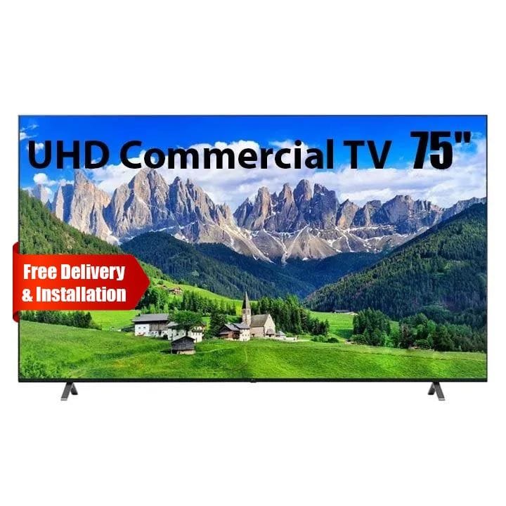 LG UHD Commercial 4K Smart TV 75 Inch, ThinQ AI, HGiG, 60Hz Native, Smart Connectivity - Black - 75UT801C0LA