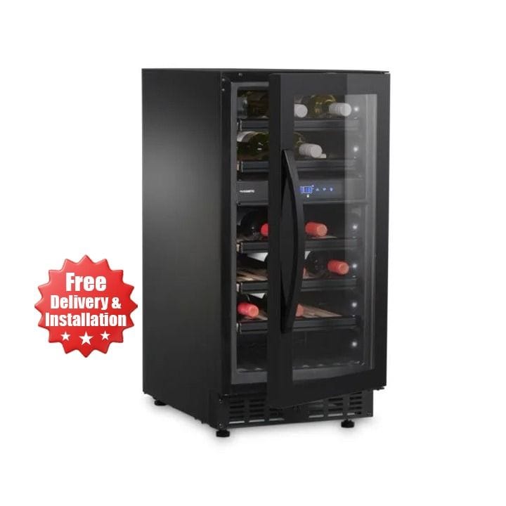 Dometic Dual-zone Beverage Refrigerator with Frameless Glass Door, 28 bottles | E28FG