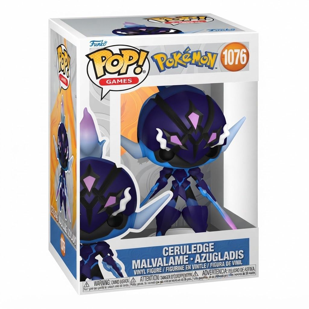 Funko Pop! Games: Pokemon Ceruledge Vinyl Figure #1059 - 3.75-Inch Collectible Toy for Fans