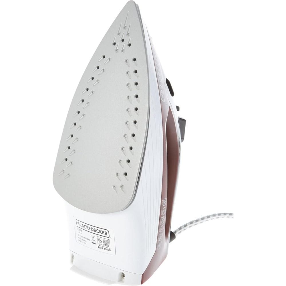 Black + Decker Steam Iron 1600W - Non-Stick Soleplate, Steam Burst, Anti-Drip, Auto Shut-Off | X1550-B5