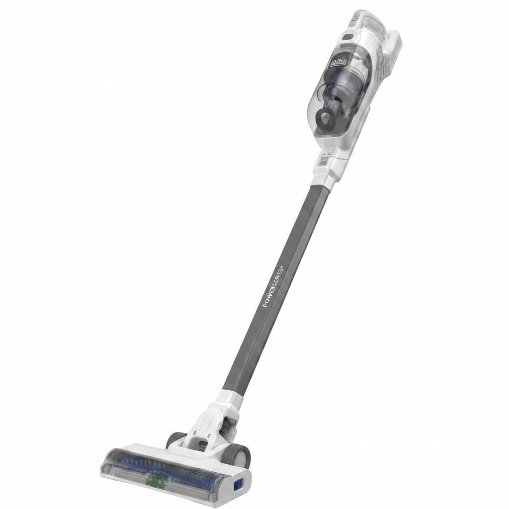 BLACK+DECKER POWERSERIES+ 2-in-1 Cordless Stick Vacuum, 14.4V, 2Ah Battery, LED Floor Lights, Multi-Surface Cleaning | Black - BHFEA420J-GB