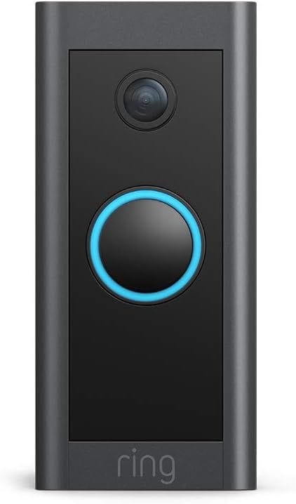 Ring Video Doorbell Wired, HD Video Security Camera, Advanced Motion Detection, Two-Way Talk, Night Vision & Smart Doorbell System