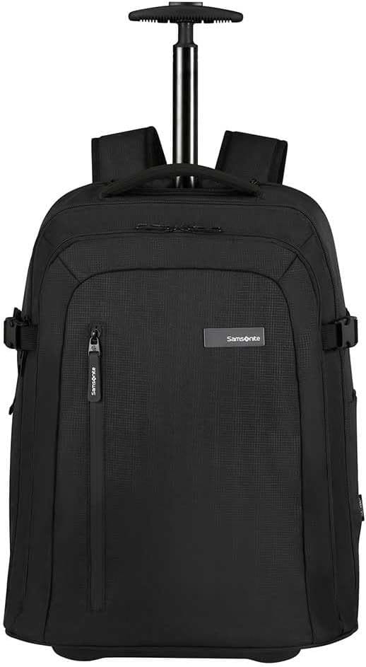 Samsonite Roader 14 Inch Laptop Backpack, 17L Durable Eco-Friendly Travel Bag, Padded Tablet, RPET (Recycled Plastic Bottles) | Deep Black