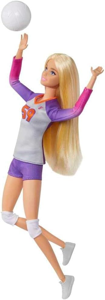 Barbie Made to Move Volleyball Player Doll with Accessories - Serve & Spike Fun!
