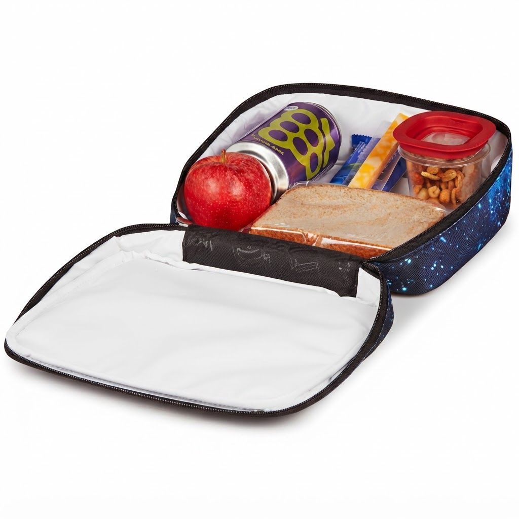 JanSport Lunch Break Insulated Lunch Bag - Large 2W9 Stellar Starfie Print - Thermal Cooler Bag