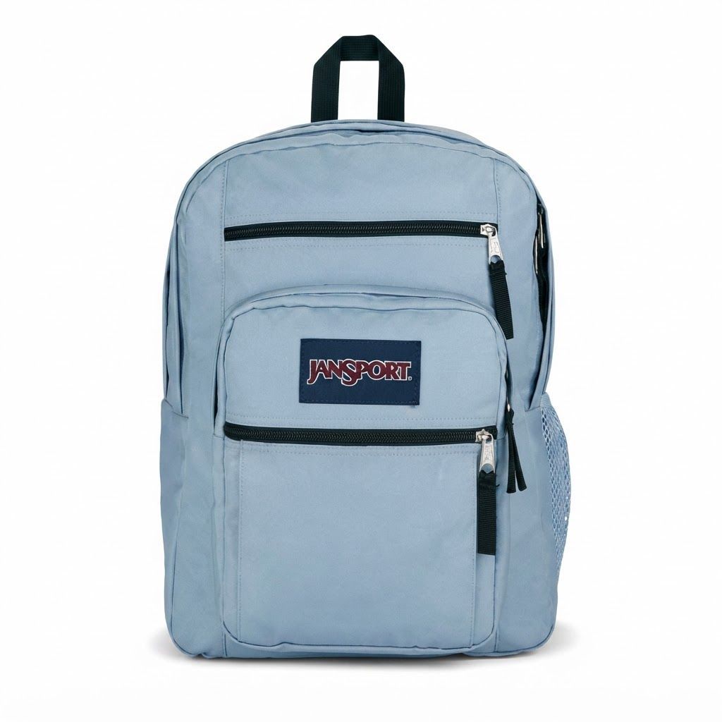 JanSport Big Student Backpack - Blue Dusk, Iconic Durable School Bookbag with 15-inch Laptop Durable Fabric, 2 Main Compartments