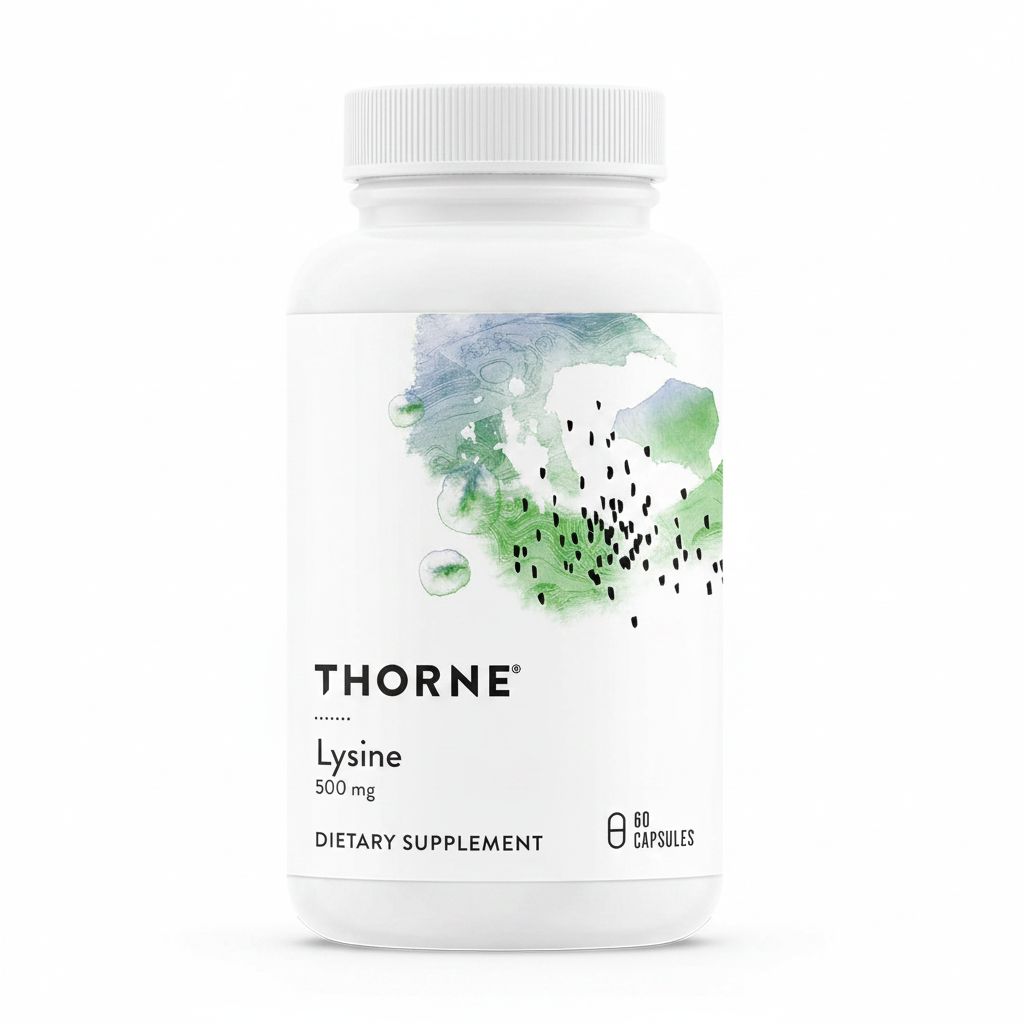 Thorne Lysine Supplement for Immune, Skin & Bone Health - Collagen Booster - 60 Capsules