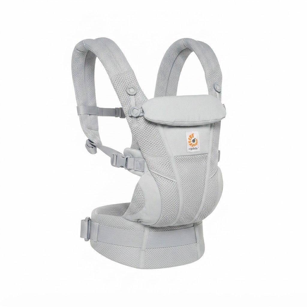 Ergobaby Omni Breeze Baby Carrier, Lightweight SoftFlex Mesh For Breathability, Lumbar Support For Added Back Comfort - Onyx Black