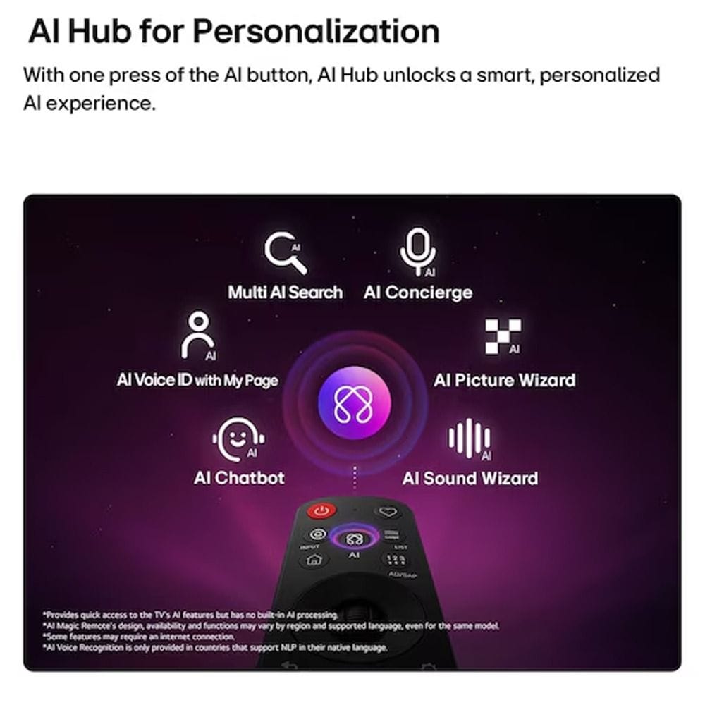 LG 65 Inch NANO 4K AI NU84 Smart TV - Nano Detail Enhancer, Alpha 7 AI Processor Gen9, HDR10 Pro, Linear Flow Design | 65NU840B6LA.AMRG