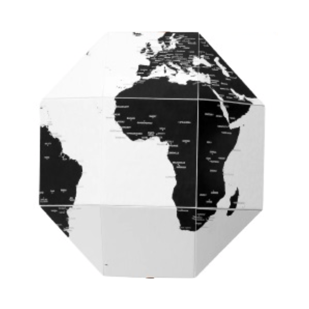 Palomar DearWorld Pinnable Countries Globe Medium, 30cm Interactive Globe, Country Names, Premium Cotton Cardboard, 50 Red Pins