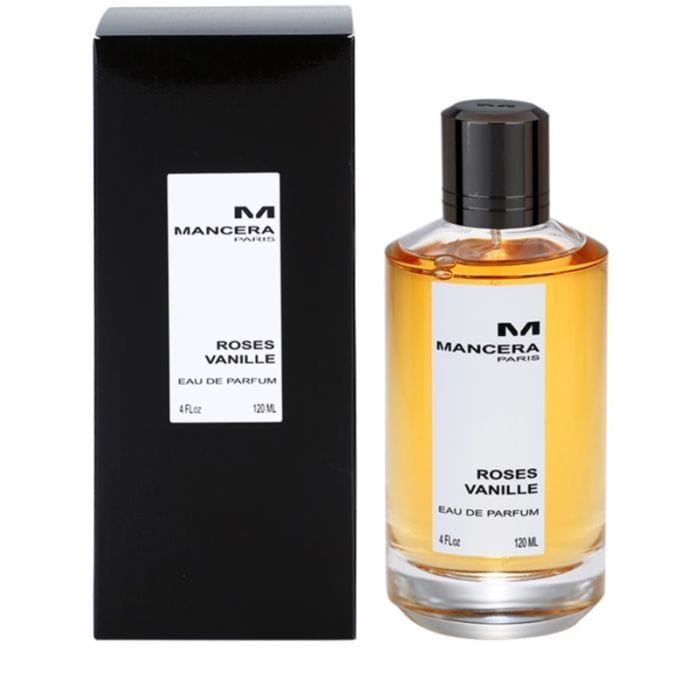Mancera Roses Vanille Eau de Parfum Unisex, Floral Gourmand Fragrance with Rose, Vanilla, White Musk & Cedarwood - 120ml