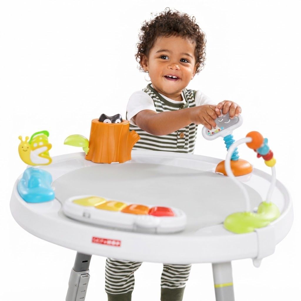 Skip Hop Explore And More 3 Stage Activity Center 4+ Monthss, 360° Rotating Seat For Full Exploration, Adjustable Design -  Multicolour