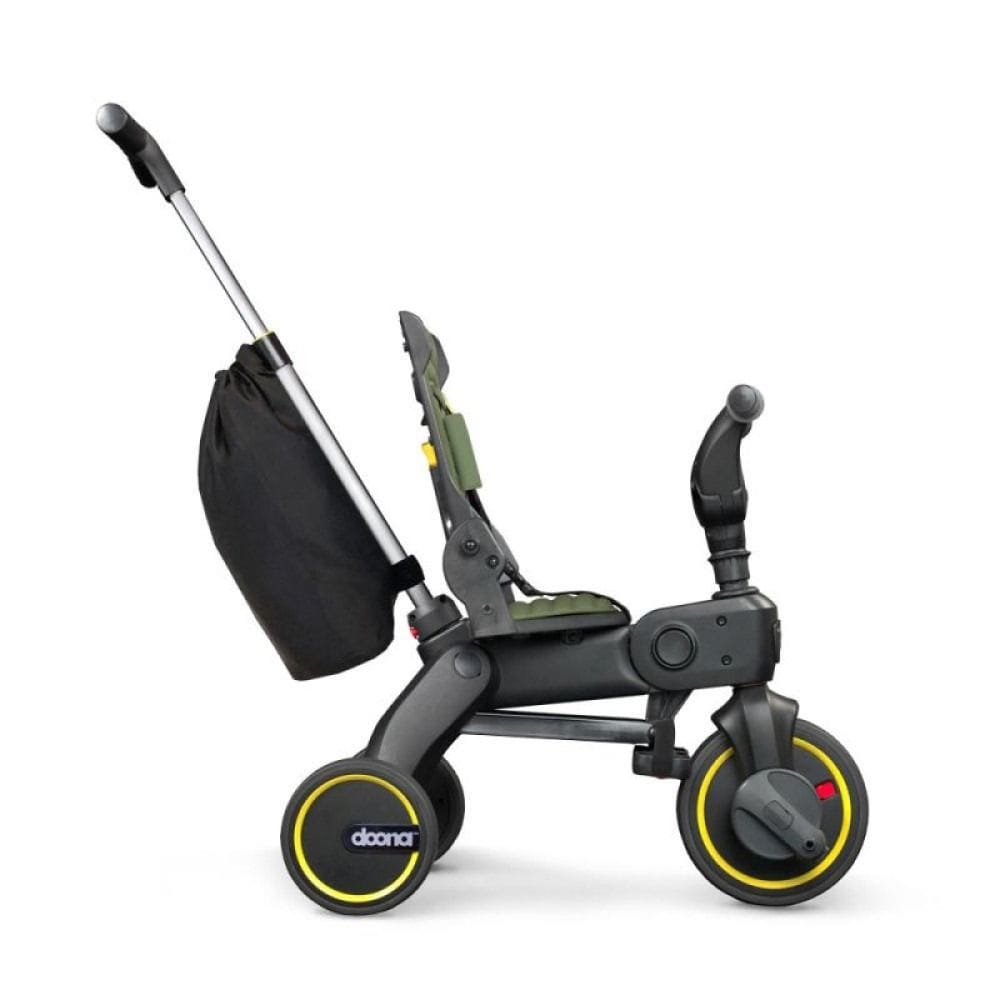 Doona Compact Folding Baby Liki Trike S3 Ride, High-durability Soft-ride Wheels, UPF 50+ Sun Protection Canopy - Slate Green