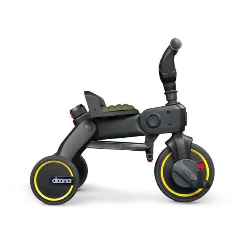 Doona Compact Folding Baby Liki Trike S3 Ride, High-durability Soft-ride Wheels, UPF 50+ Sun Protection Canopy - Slate Green