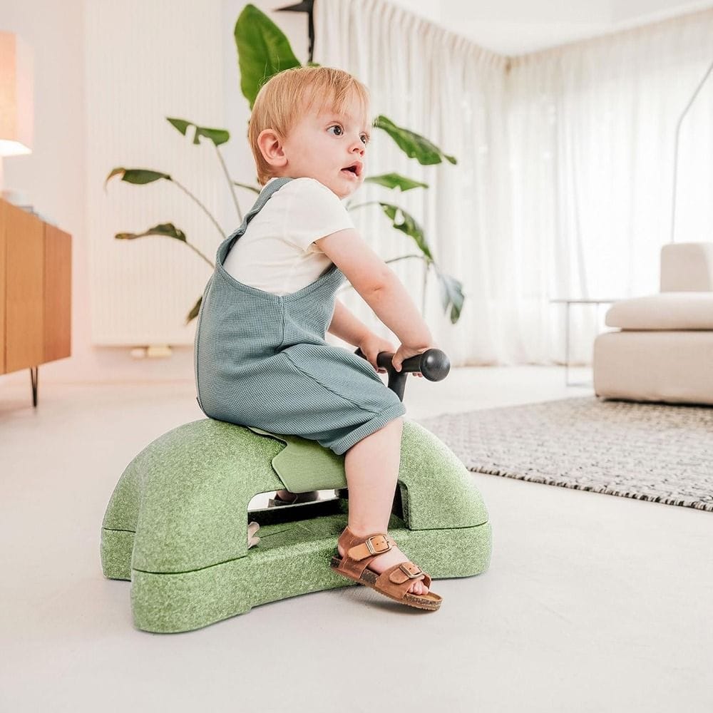 Scoot & Ride My First Baby Walker 6+ Monthss, Interactive Caster Board Function, Versatile 3-in-1 Design, Tool-Free Transformation - Olive
