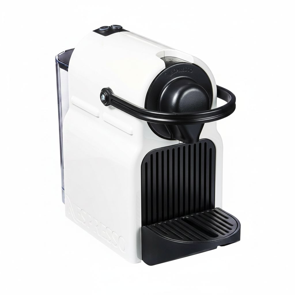 Nespresso Inissia Espresso Coffee Machine, 19-Bar Pressure, Fast Heat-Up, Compact Capsule Maker - White | GNN133MCL00206