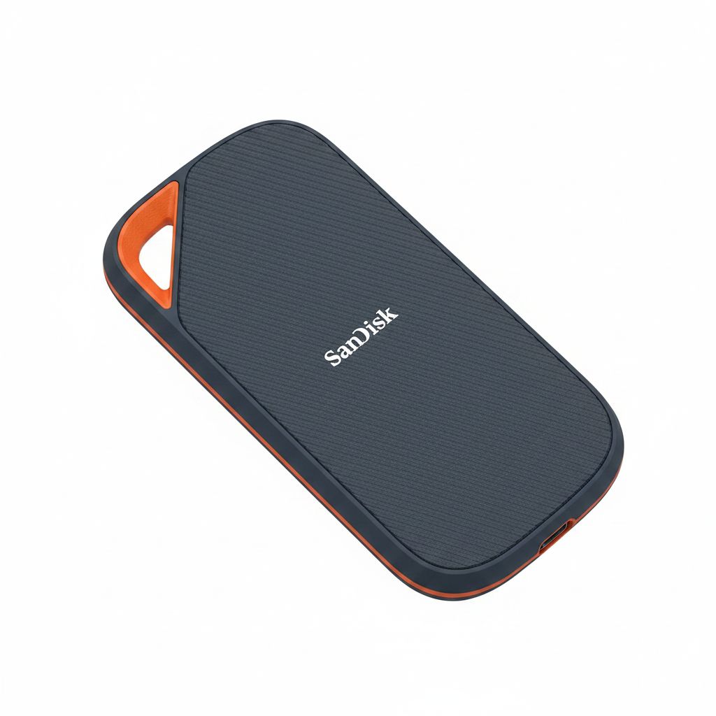 سانديسك إكستريم برو SSD محمول سعة 2 تيرابايت، USB4 بسرعة 40 جيجابت/ثانية ومنفذ USB-C، أسود