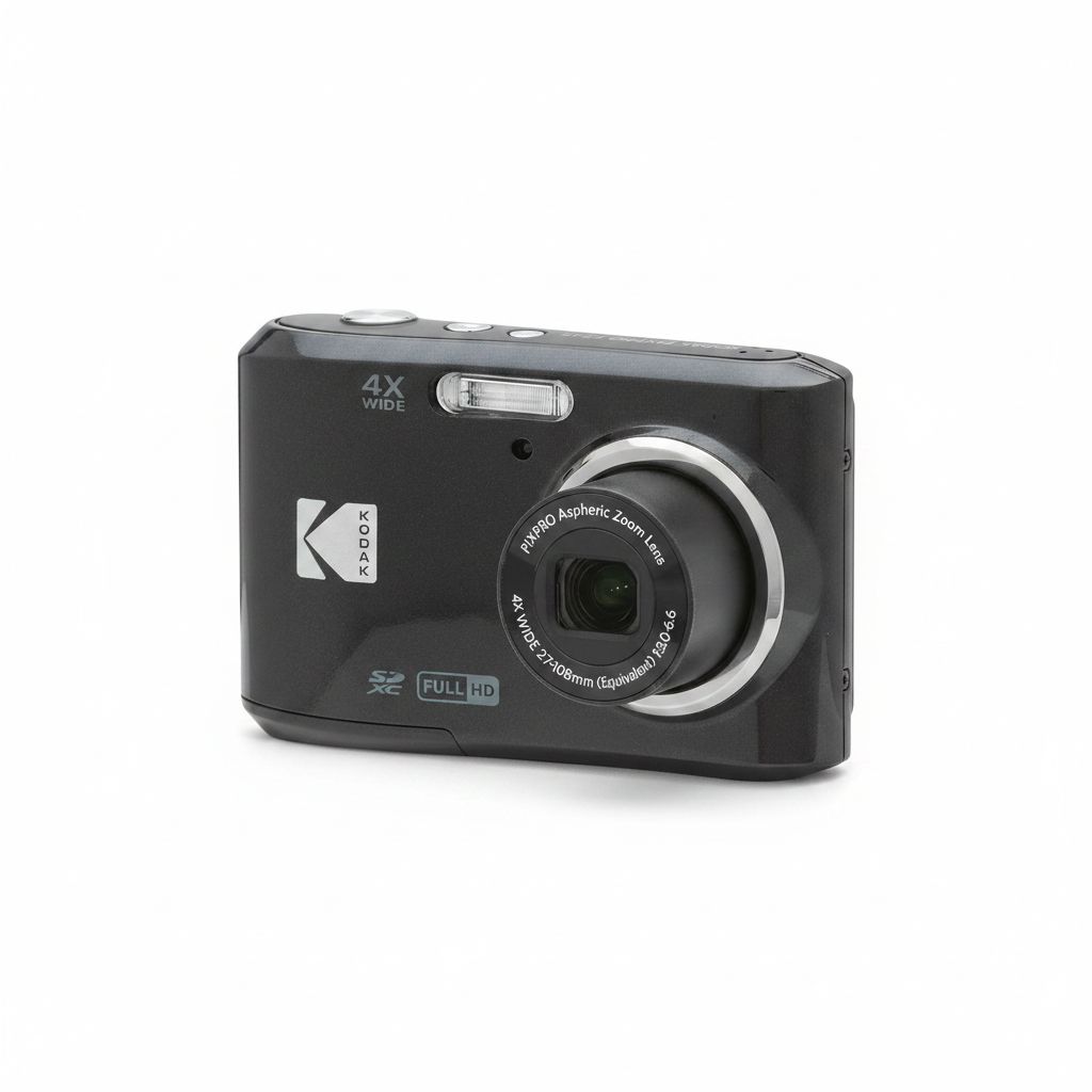 Kodak PIXPRO FZ45 Digital Camera 16MP with 4X Optical Zoom, 27mm Wide-Angle Lens, 1080p Full HD Video & 2.7-Inch LCD Screen | Black