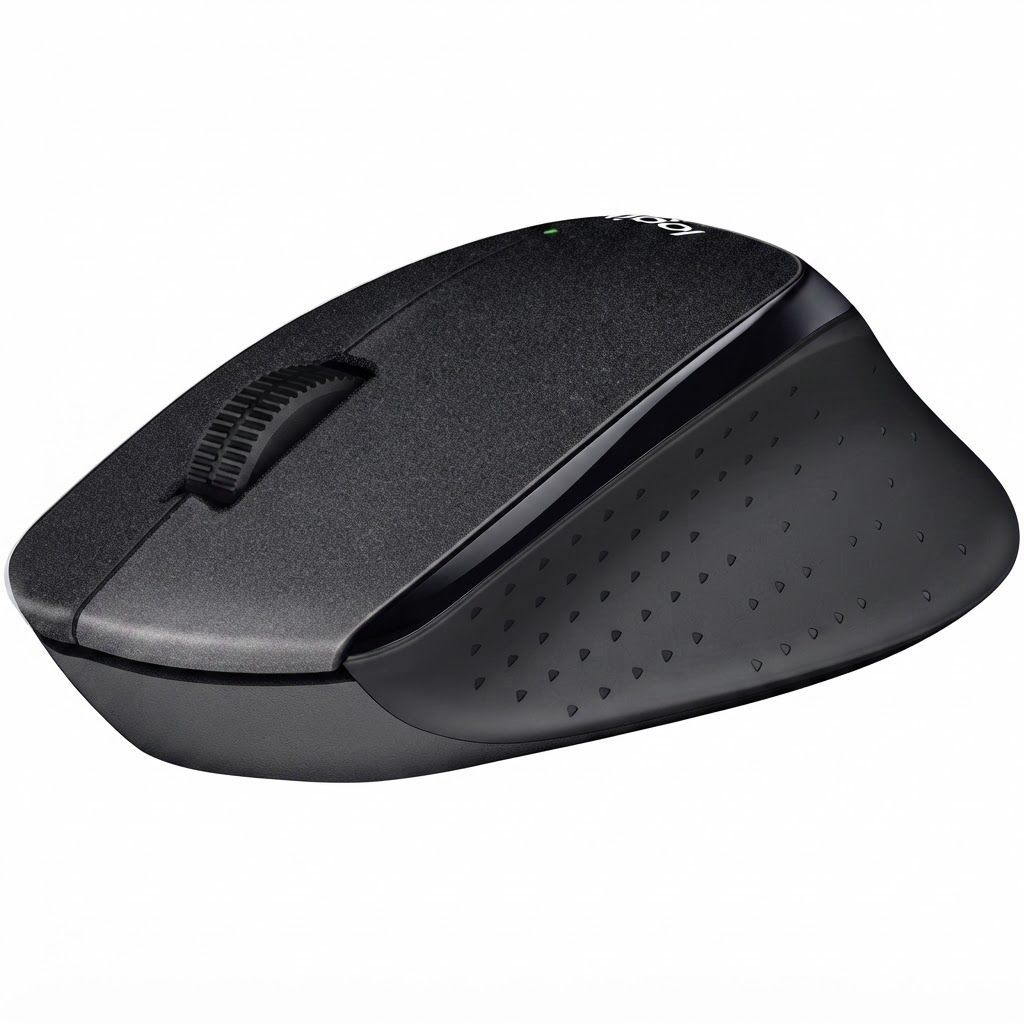 Logitech M330 Silent Plus Wireless Mouse - Ergonomic Optical Mouse with Silent Touch Technology