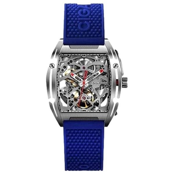Ciga Design Z Series Stainless Steel Blue Automatic Watch, Seagull Automatic Movement, 316 Stainless Steel Case, Blue Silicone Strap, 3ATM Water Resistant