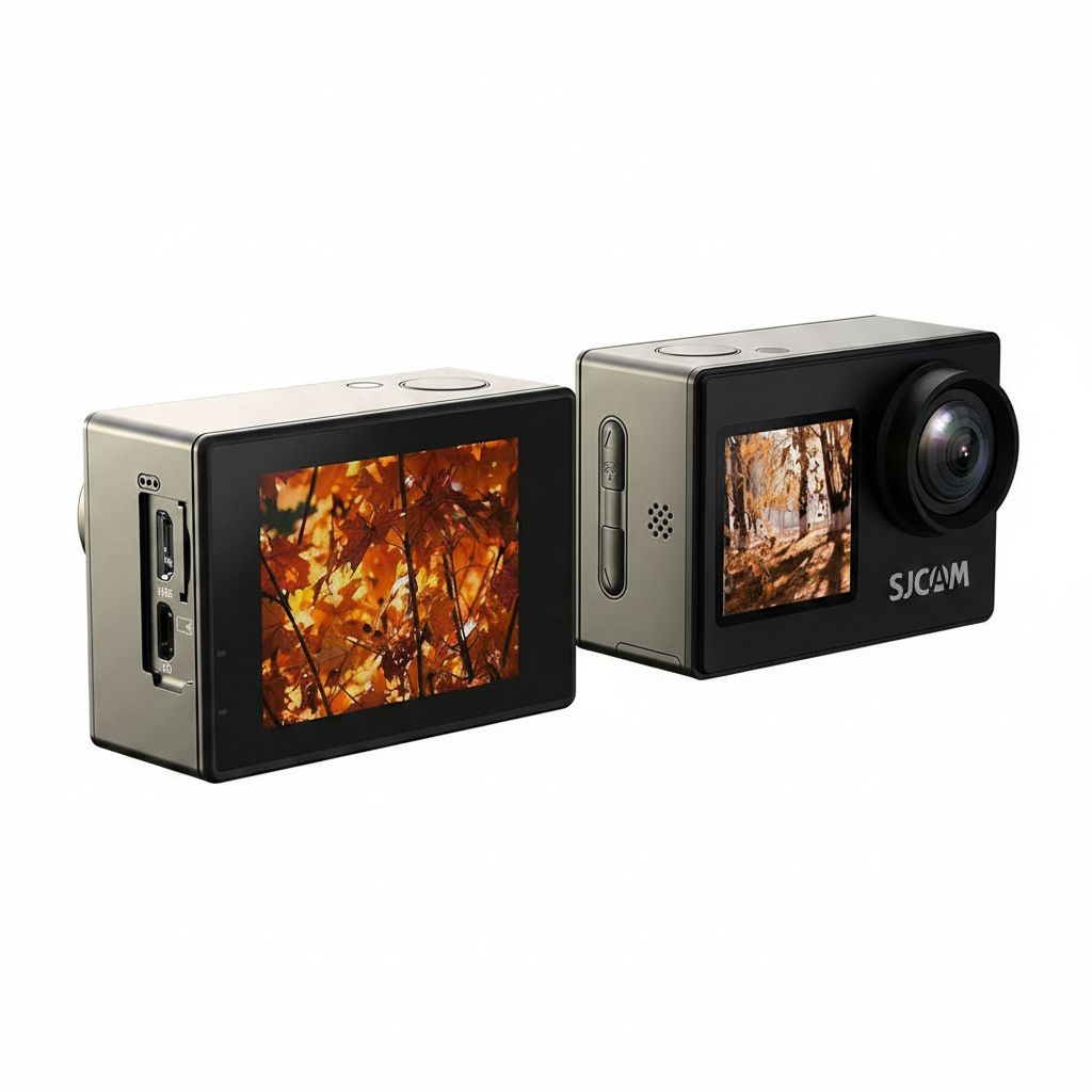 SJCAM SJ4000 Action Camera 16MP Dual-Screen 30M Waterproof 2.0'' LCD - Black