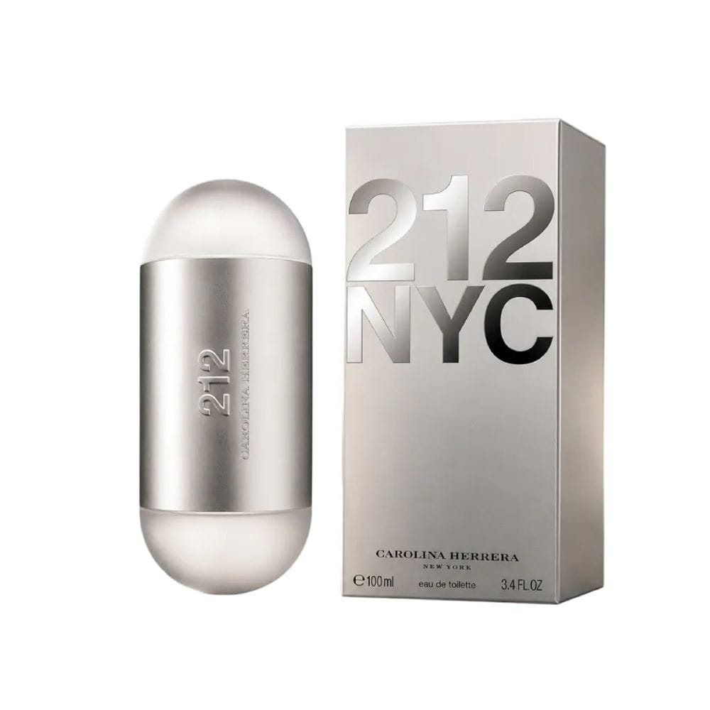 Carolina Herrera 212 NYC Eau de Toilette 100ML - Bergamot, Gardenia & Sandalwood Fresh Floral Women's Fragrance | 8411061251607