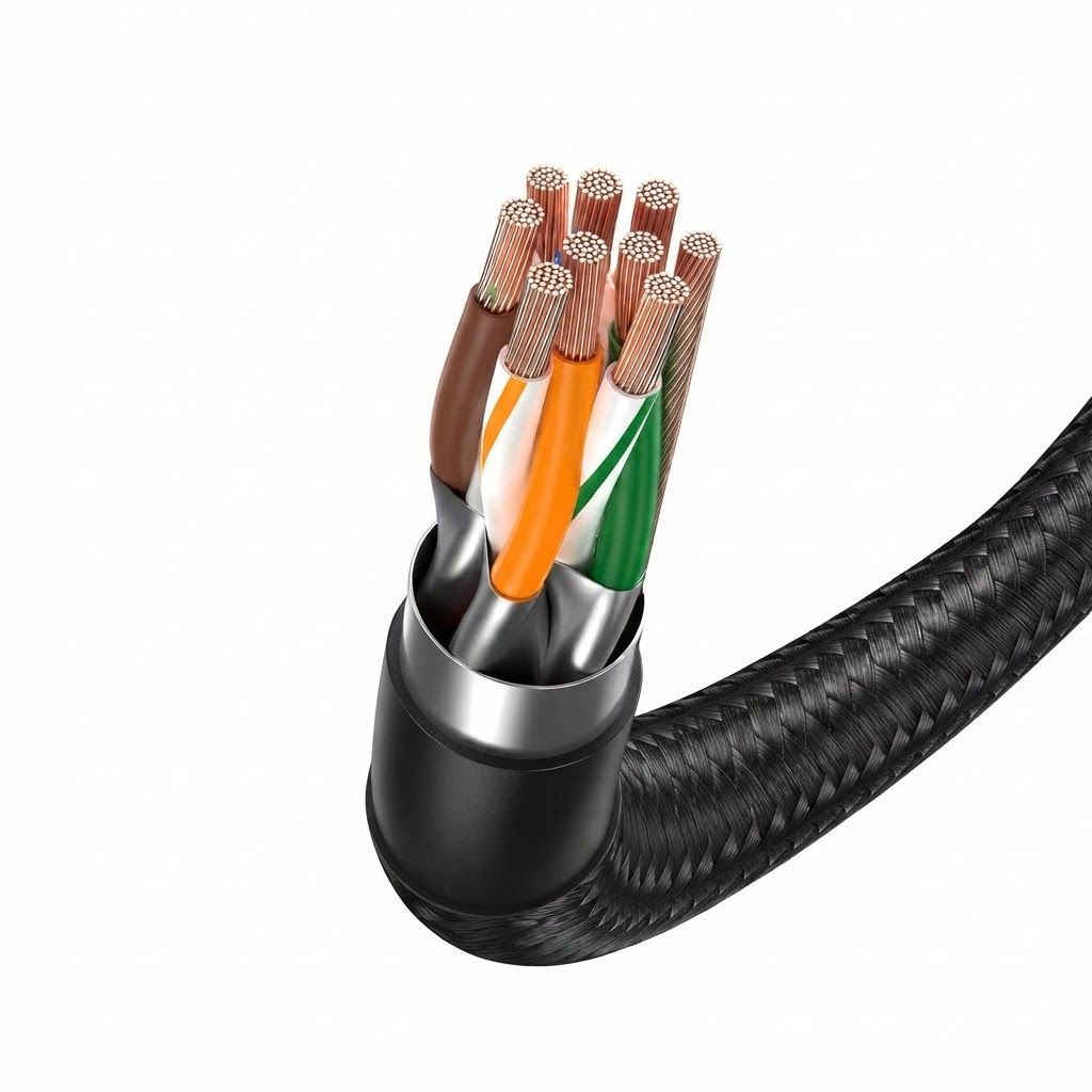 UGREEN Cat6 Ethernet Cable 2M Braided RJ45 LAN Wire, High-Speed 5Gbps Gigabit Internet Cord