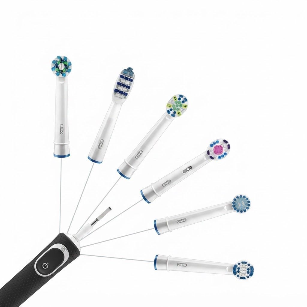 Oral-B Vitality D100 Electric Toothbrush Bundle, Black & White - 1+1 Free Set with CrossAction Brush