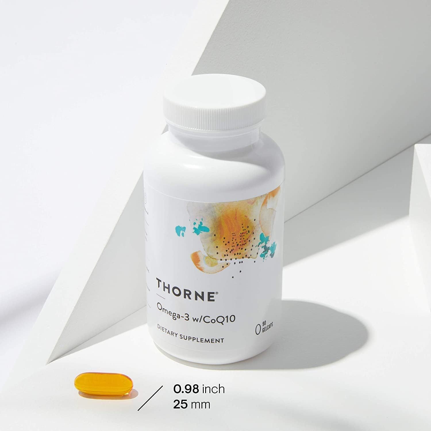 Thorne Omega-3 with CoQ10 - 90 Gelcaps for Heart & Brain Health
