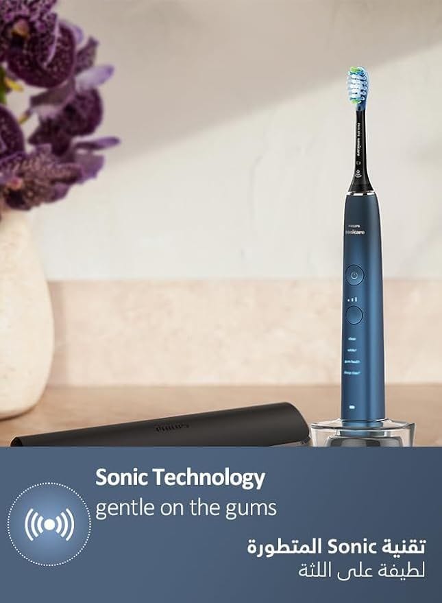 Philips Sonicare 9000 Series Electric Toothbrush HX9911/92 - Blue, Advanced Whitening, 4 Modes