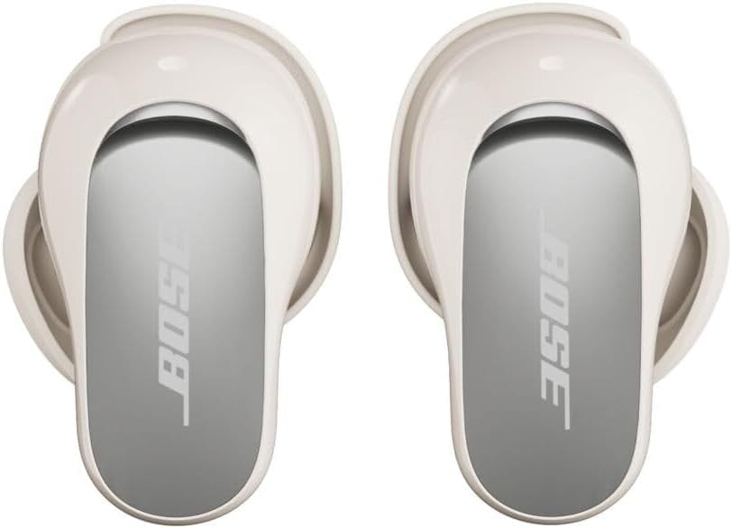 Bose QuietComfort Ultra Bluetooth Earbuds (2nd Gen), Wireless Noise Cancelling, Immersive Audio, Bluetooth, Up to 6-Hour Battery Life - White 