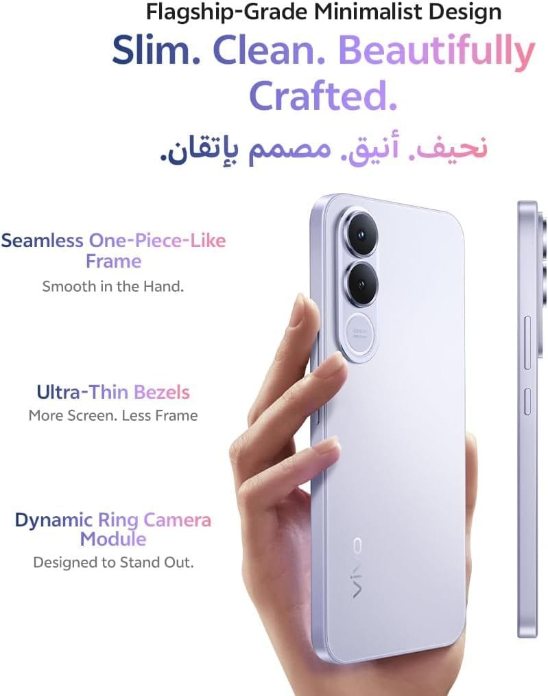Vivo V70 FE 5G Silver | 8GB RAM, 256GB Storage, 120Hz AMOLED Display | Silver