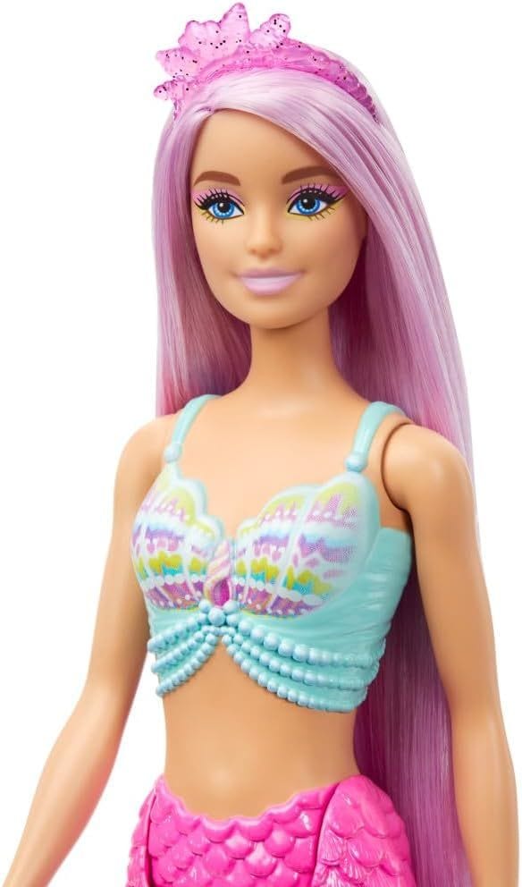 Enchanting Barbie Mermaid Doll with 7-Inch Fantasy Hair & Styling Accessory Set