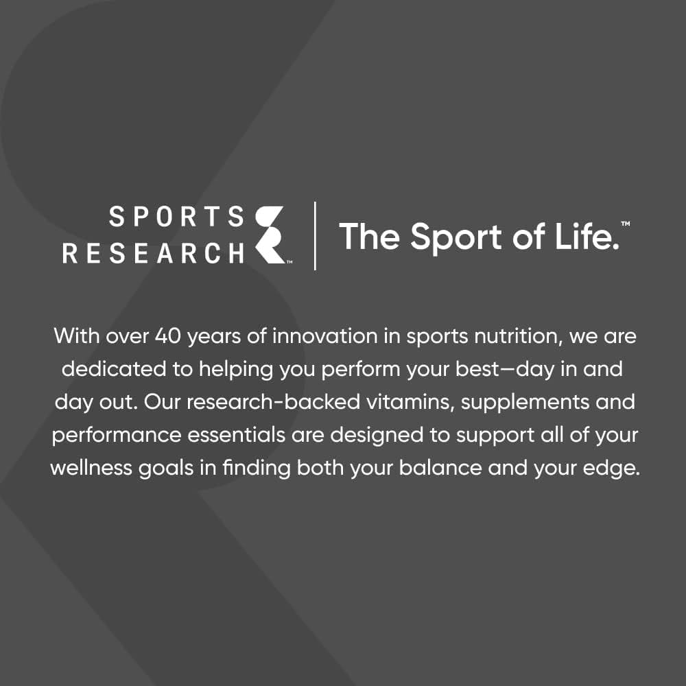 Sports Research L-Theanine & Caffeine: Focused Energy Boost - 60 Softgels
