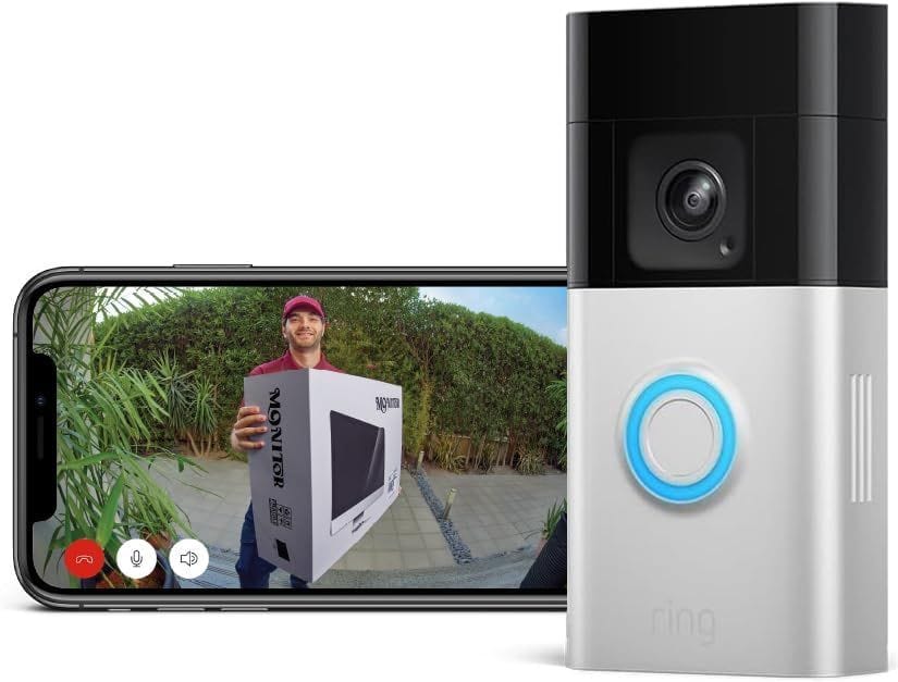 Ring Battery Video Doorbell Pro, Wireless Security Camera with Head-to-Toe Video, 3D Motion Detection, Two-Way Talk & Smart Home Integration