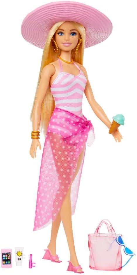 Barbie Beach Doll - Summer Fun in Malibu with Accessories