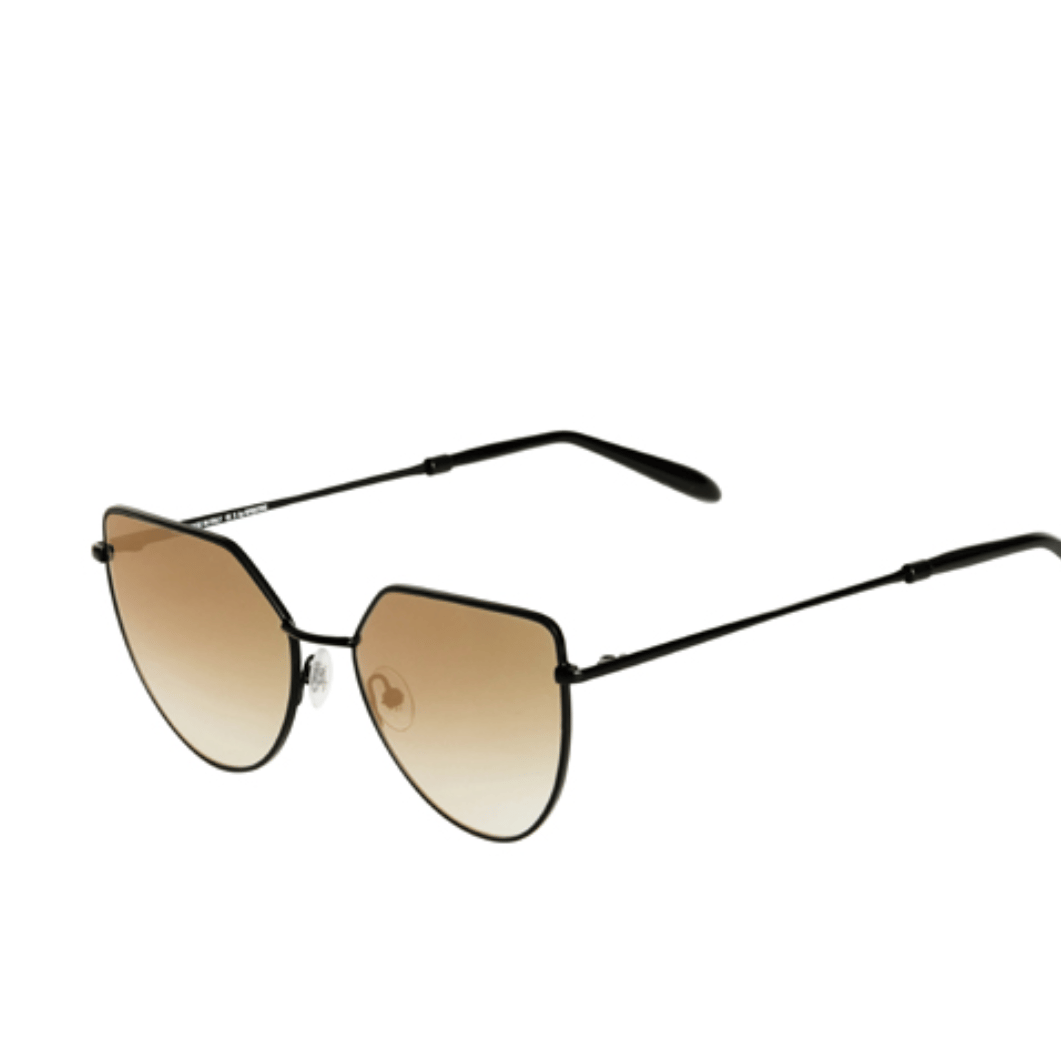 Spektre Off Shore 1 OS03DFT Sunglasses, Matte Black Stainless Steel Frame, Gold Gradient Lenses, Geometric Design, Premium Eyewear