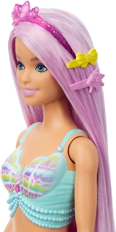 Enchanting Barbie Mermaid Doll with 7-Inch Fantasy Hair & Styling Accessory Set