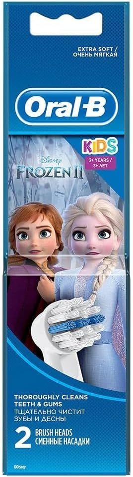 Oral-B EB10s-2 Kids Electric Toothbrush Replacement Heads, Frozen Edition, 2-Count, Soft Bristles