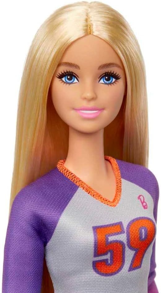 Barbie Made to Move Volleyball Player Doll with Accessories - Serve & Spike Fun!