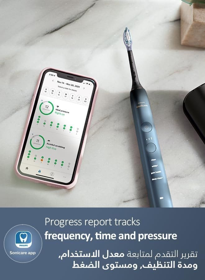 Philips Sonicare 9000 Series Electric Toothbrush HX9911/92 - Blue, Advanced Whitening, 4 Modes