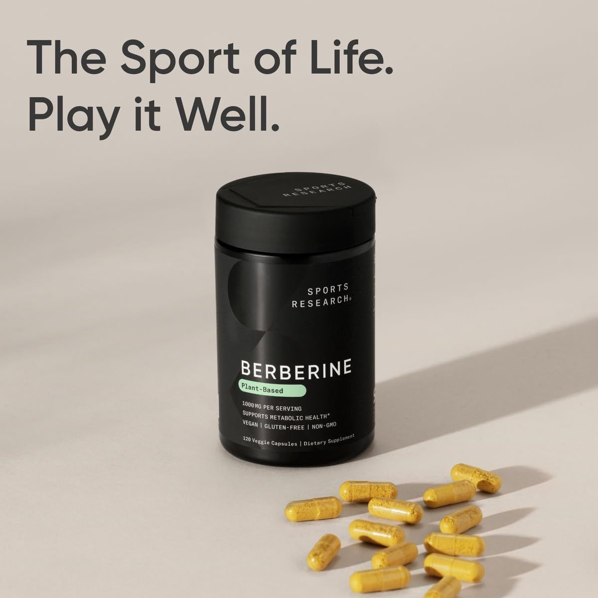 Sports Research Vegan Berberine 1000mg - Ayurvedic Metabolic Support