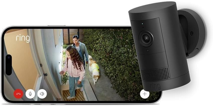 Ring Outdoor Camera Plus (Battery)  2K Video Security Camera with Low-Light Sight, Two-Way Talk and Weather-Resistant Mount-Anywhere Design