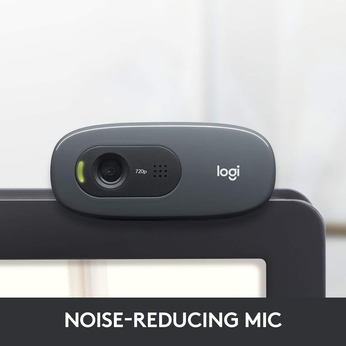 Logitech C270 HD 720p Webcam - Black USB Camera with Noise-Reducing Built-in MicrophoneUSB 2.0