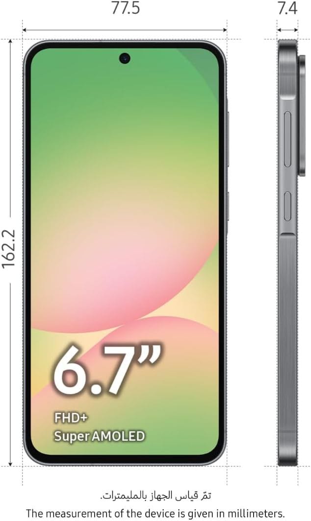 Samsung Galaxy A56 5G Smartphone - 256GB, 8GB RAM, Long-Lasting Battery |  Awesome Graphite